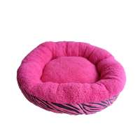 Hot selling durable hand wash 100% polyester cat donut bed round dog orthopedic bed