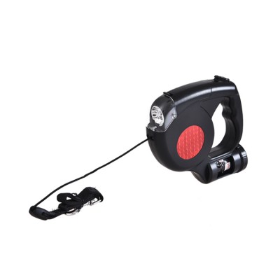 Wholesale Quick Release Auto Led Light Poop Bag Automatic Retractable Led Dog Leash